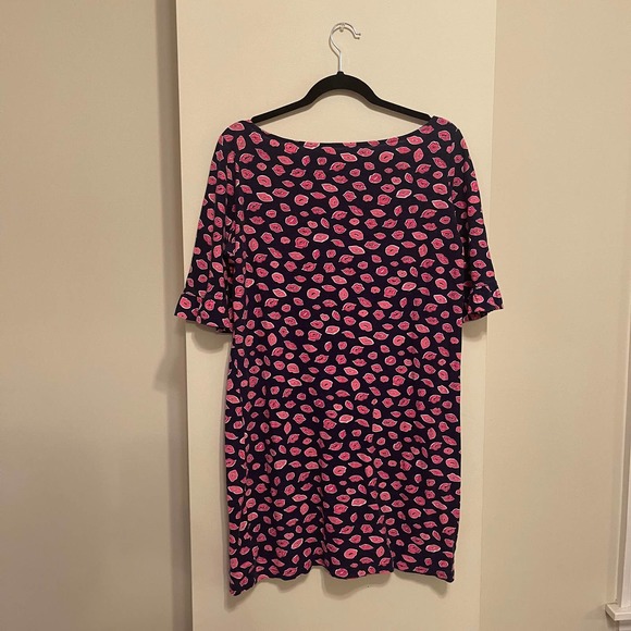 LILLY PULITZER Bocce Lips Kiss Somerset Dress - Size Large - Picture 8 of 8